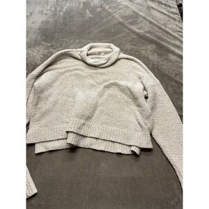 UGG Cozy Lounge Knit Cowl‎ Neck Sweater Cream XL